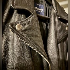 Madewell The Ultimate Leather Motorcycle Jacket - Size Small